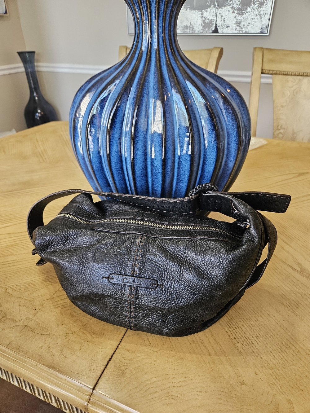 Cole Haan Black Leather Shoulder Bag